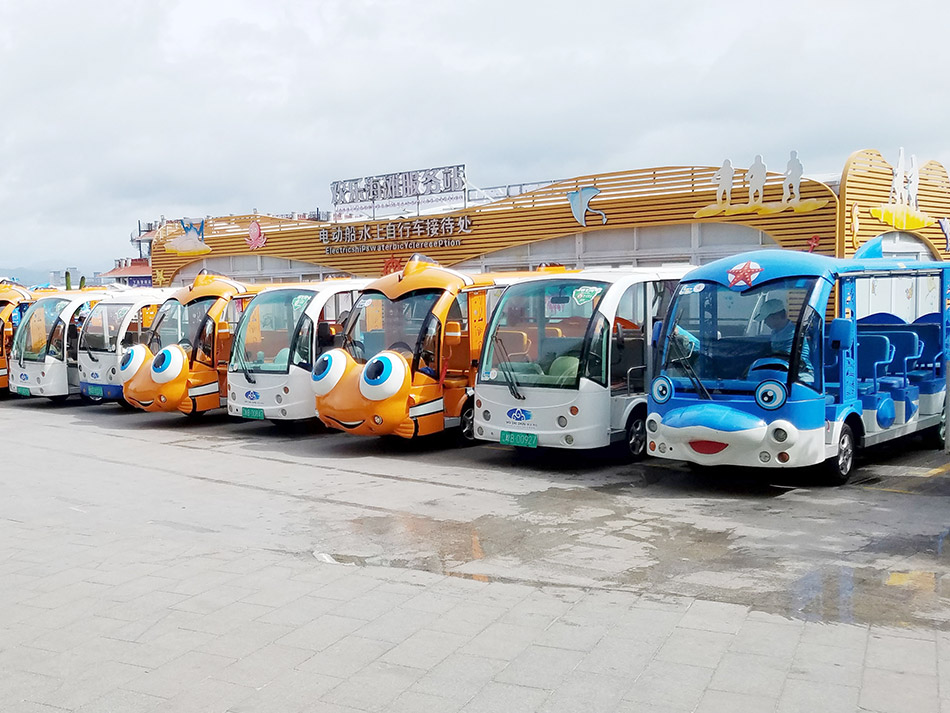 瑪西爾海豚觀光車入駐三亞蜈支洲島案例 瑪西爾海豚觀光車入駐三亞蜈支洲島案例